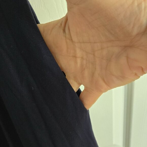 Boden NWT Fixed Wrap Jersey Dress Navy Pockets Size 10R - Picture 7 of 13